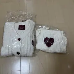 gelato pique ルームウェア ハート 白 オフホワイト セットアップ オフィシャルサイト・MASH STORE限定】ホットスムーズィーハート