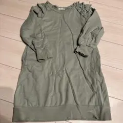 branshes グリーン フリル付きワンピース 130