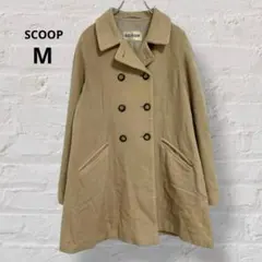 【SCOOP】アウター コート 毛混 キュプラ混 M レディース 防寒 1038のサムネイル