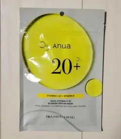 Anua　アヌア　ビタミンC 20 BLEMISH SERUM MASK　7枚入