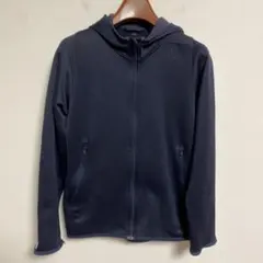 adidas フード付き ジャケット ネイビー L相当 レディース
