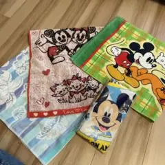 ディズニーフェイスタオル4枚③