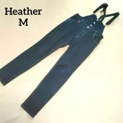 ヘザー　2wayドッキングサロペット　M　ストレッチデニム　オールインワン