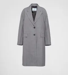 PRADAグレー チェック柄 スプリングコートのサムネイル