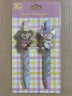 ディズニー　ダッフィー　リーナベル　ドーナッツ　ボールペン