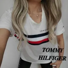 A12276 TOMMY HILFIGER 首周り黄ばみあり 激かわ半袖