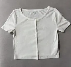 GAP リブクロップTシャツ