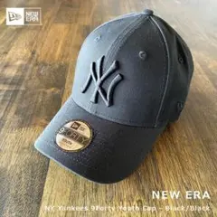 【52-56cmで調整可】New Era★NY 9Forty Cap ブラックのサムネイル