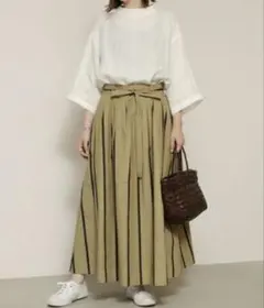 ミューカ(mjuka) ストライプ　スカートのサムネイル