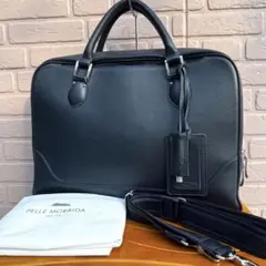 PELLE MORBIDA ナイロン ブリーフケース クラッチバッグ 2way 未使用】ペッレモルビダ ナイロン ブリーフケース クラッチバッグ 2way