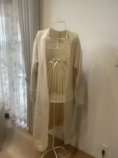 スナイデル　ロングカーディガン　アイボリー