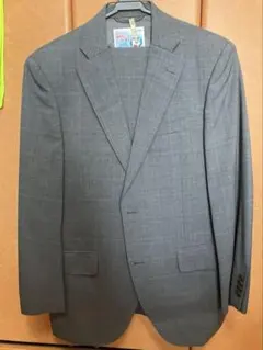 NEW YORKER 春夏物 メンズ ビジネススーツ グレー チェック柄のサムネイル
