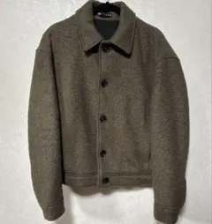 ZARA ウール混紡 カーキジャケット M