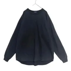 アイテムズ　裏起毛 厚手カットソー　黒　38 / M