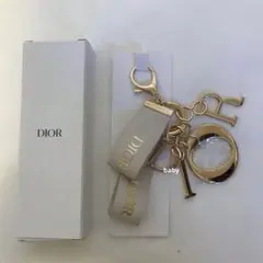 ディオール ノベルティ ロゴキーホルダー キーリング チャーム ロゴ入り 大人気