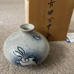 有田焼古伊万里壺うさぎ柄