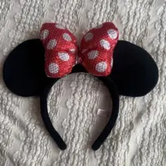 ディズニー ミニーマウス カチューシャ 赤
