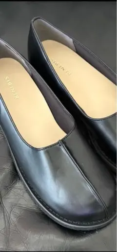 【新品】ベネビス BENEBIS ベルメゾン靴24cm 黒 ブラック4Ｅ