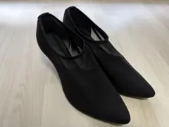 SESTO 黒 25.5 シースルーメッシュ パンプス ヒール　3L