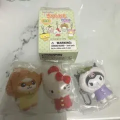 サンリオ キャラクター キーホルダー ちびっとも3個セット