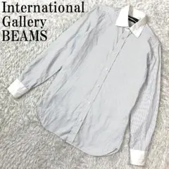 インターナショナルギャラリービームス 長袖シャツ ブルー 15/38 B521