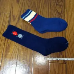 ベビー　キッズ　ソックス　靴下　13cm　紺色　 2足組