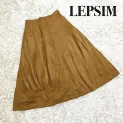 【一点限り】LEPSIM　ローリーズファーム　スウェード調フレアスカート