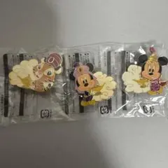 ミッキー・ミニー・トラ ピンバッジ3個セット