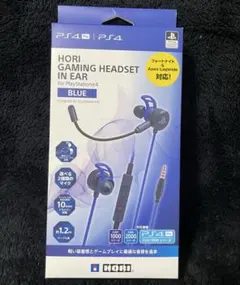 [신품, 미사용] 호리 게이밍 헤드셋 인이어 블루 PS4와 호환