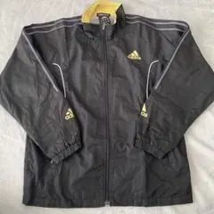 adidas CLIMAPROOF ジャケット 120 黒/黄