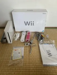 【ジャンク】Nintendo Wii 本体 ホワイト リモコン2個付き