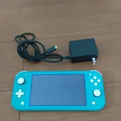 任天堂　Switch Lite ターコイズブルー　充電器＆あつ森ケース付