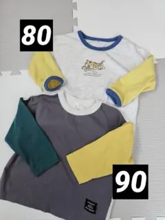 ベビー 長袖 トップス セット 80 90