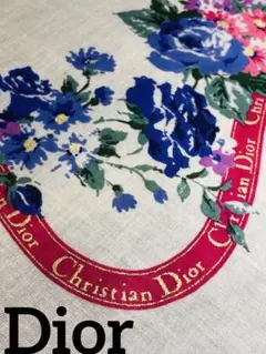 Christian Dior 花柄 ハンカチ