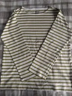 無印良品　ボーダー長袖カットソー XL