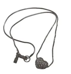 スワロフスキー　ネックレス　ハート　パヴェ　リバーシブル