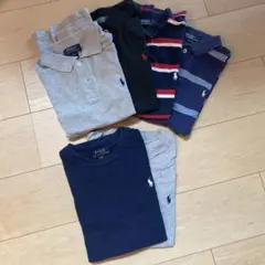 子供用Polo ポロ、Tシャツ6点セット Mサイズ(一つだけL)