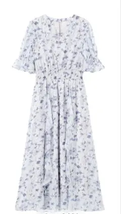 プロポーションボディドレッシング今期完売ウエストシャーリングラッフルワンピース