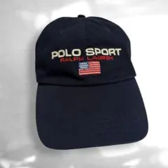 POLO SPORT RALPH LAUREN ネイビー キャップ 紺 復刻