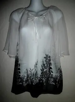 ミッシェルクラン（MICHEL KLEIN）チュニックブラウス　シフォン未使用