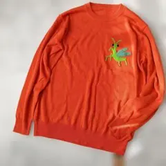 新品未使用 インセクトコレクション さがら刺繍かまきりくんニット 長袖 L