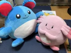ポケモン ぬいぐるみ マリル ラッキー、ピカチュウ ピチューフィギュア