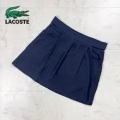 美品 LACOSTE 台形イージースカート ブラック サイズ40*GD162
