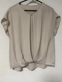INGNI 半袖ブラウス ピンクベージュ