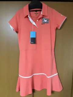 新品未使用 le coq sportif ゴルフワンピース コーラルピンク