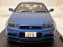 1/18 Nissan Skyline GT-R BNR34 青　SOLID Sのサムネイル