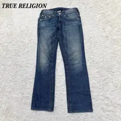 TRUE RELIGION JOEY USA製 フレア 24 紺 ローライズ - メルカリ