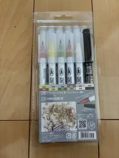 ZIG CLEAN COLOR Real Brush 10色筆ペン＆黒ペンセットのサムネイル