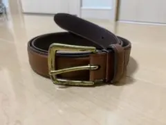 ユニクロ　レザーベルト　ブラウン