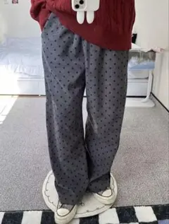 SHEINドット柄 ワイドパンツのサムネイル